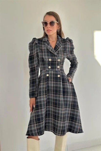 Ceket Kol Elbise - Resim 4