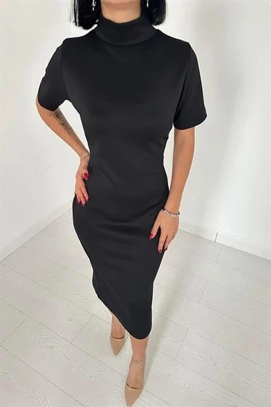 Balıkçı Yaka Elbise - Resim 3