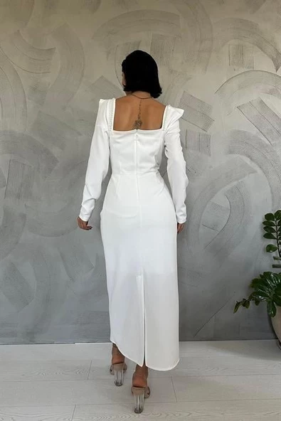 İnci Vatkalı Elbise - Resim 4