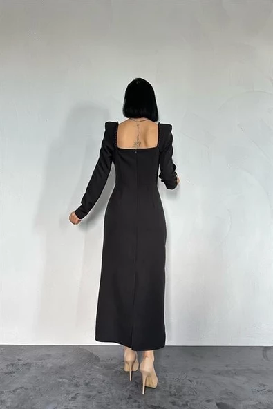 İnci Vatkalı Elbise - Resim 3