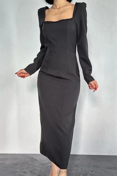 İnci Vatkalı Elbise - Resim 2