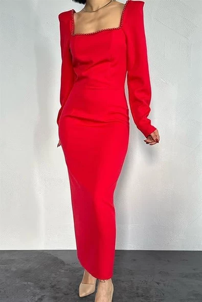 İnci Vatkalı Elbise - Resim 2