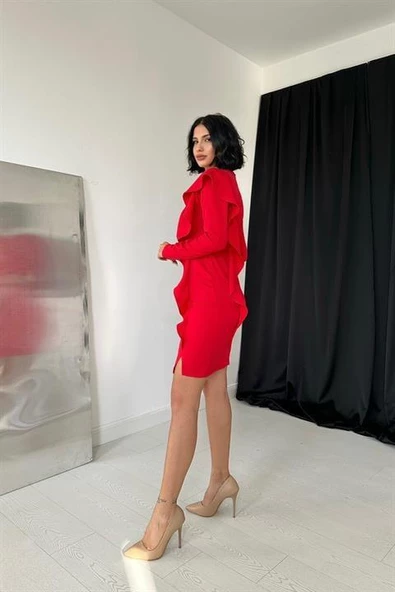 Fırfırlı Elbise - Resim 3