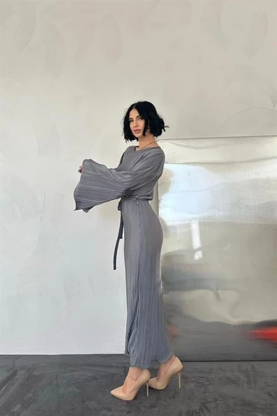 İspanyol Kol Piliseli Elbise - Resim 2