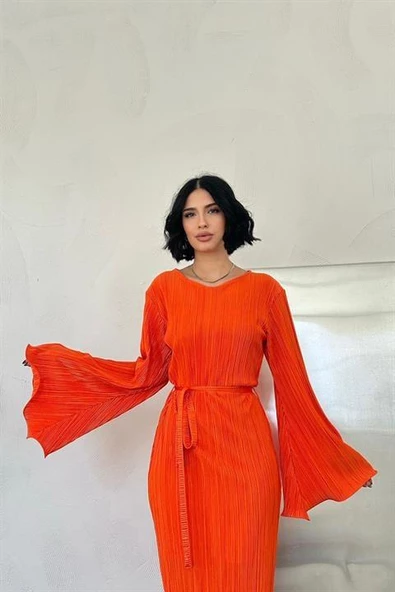 İspanyol Kol Piliseli Elbise - Resim 2