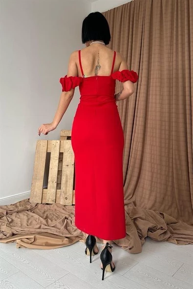 Askı Detaylı Elbise - Resim 3