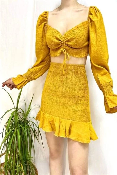 Gipeli Bluz ve Etek Takım ürün görseli 1