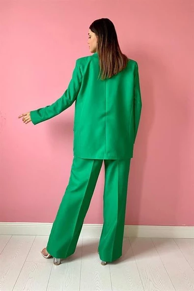 Çift Düğmeli Ceket ve Pantolon Takım - Resim 4