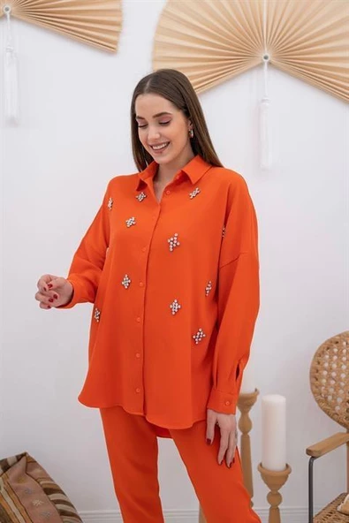 Gömleği Taşlı Fitilli Takım - 3