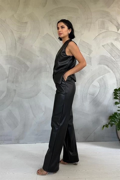 Çapraz Yelek ve Pantolon Takım - Resim 2