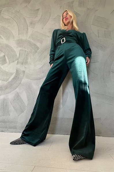 Kemerli Kadife Tulum