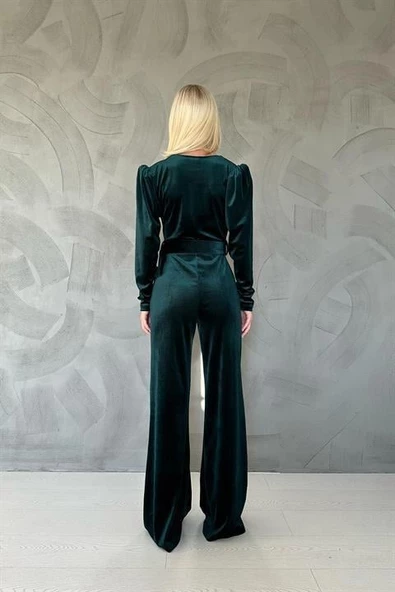 Kemerli Kadife Tulum - 5