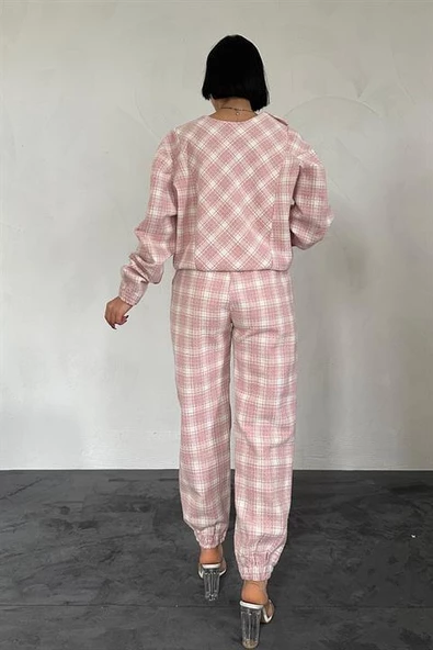 Beli Lastikli Bluz ve Pantolon Takım - 3
