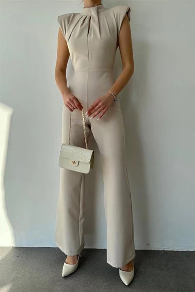 Vatkalı Dik Yaka Tulum - Resim 2