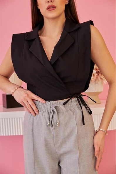 Dik Omuzlu Bluz - Resim 2