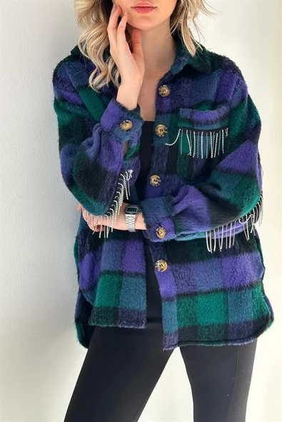 Buklet Cepli Zincir Taşlı Gömlek - 3