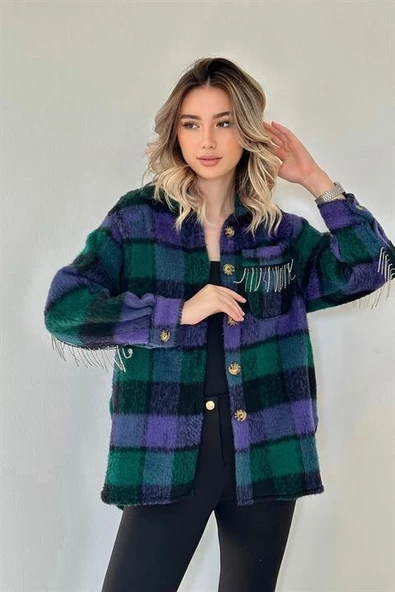 Buklet Cepli Zincir Taşlı Gömlek - 2