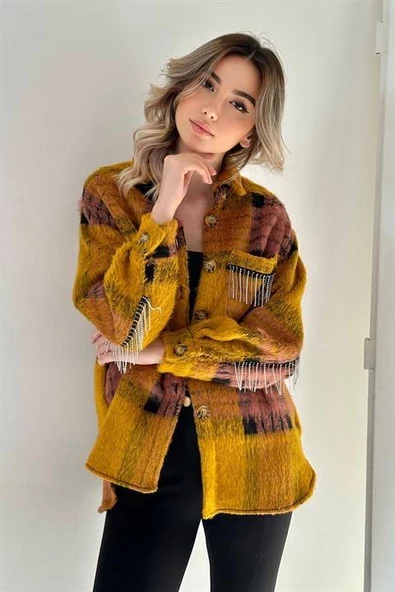 Buklet Cepli Zincir Taşlı Gömlek - 3