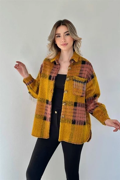 Buklet Cepli Zincir Taşlı Gömlek - 2