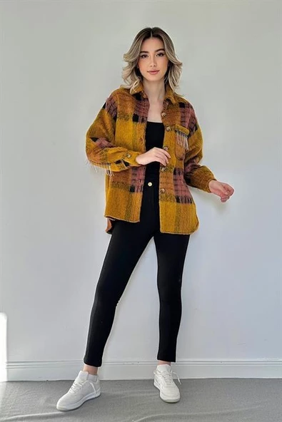 Buklet Cepli Zincir Taşlı Gömlek