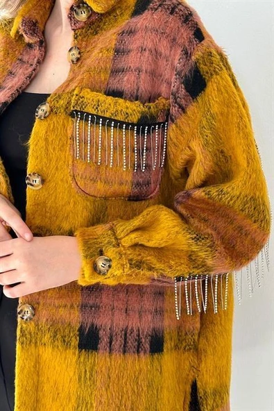 Buklet Cepli Zincir Taşlı Gömlek - 6