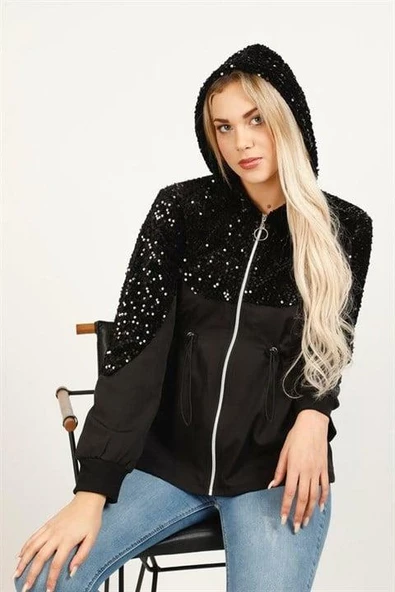 Pulpayet Bel ve Kapüşonlu Sweatshirt - 2