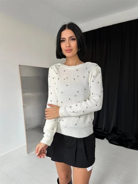 Boncuklu Triko Kazak - 2