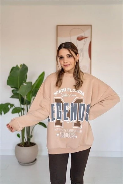 Yazı Baskılı Sweatshirt - 2