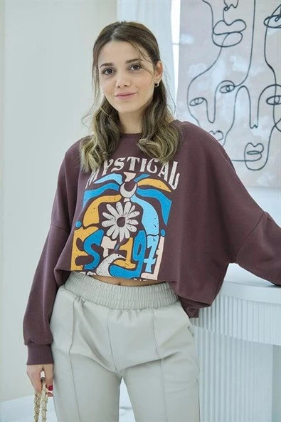 Baskılı Sweatshirt