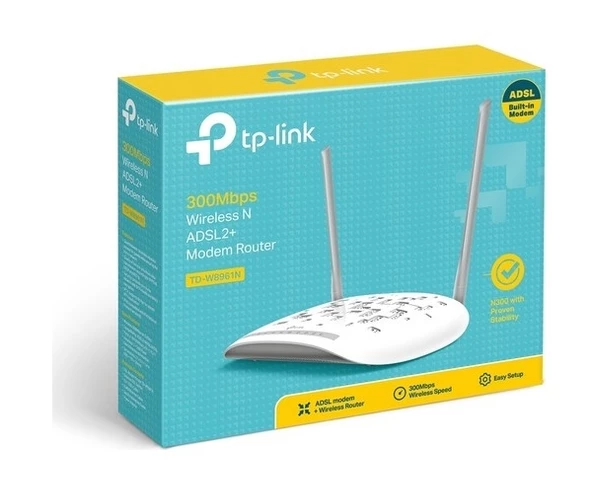 TP-Link Td-W8961N 300Mbps 4 Port Kablosuz Router Adsl/Adsl2+ Modem 2X5Dbi Anten - 3