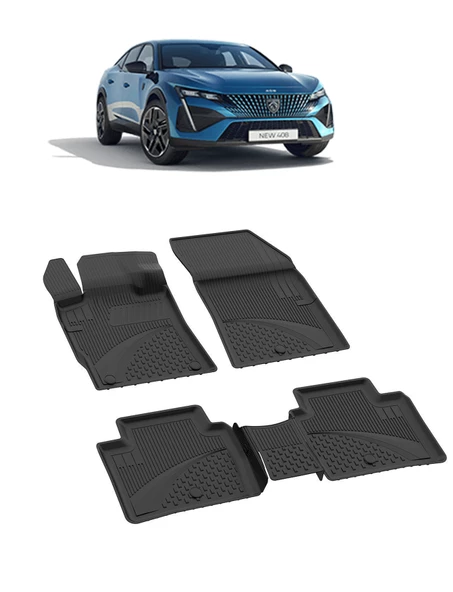 Sahler Peugeot 408 2022+ 4.5 D Sahler Paspas Siyah ürün görseli