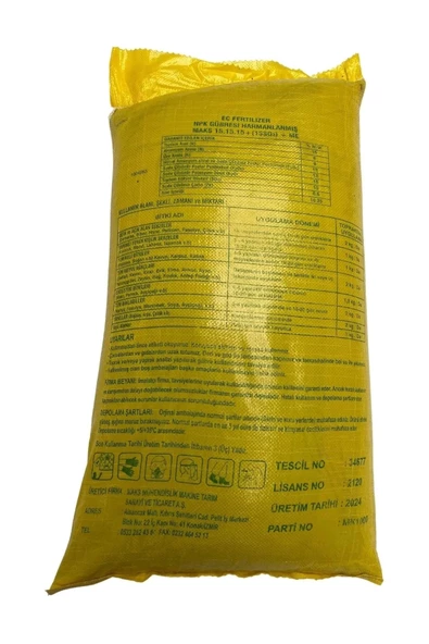 Maks 15-15-15+(15SO3)+ME Kompoze Gübre 50 Kg - Resim 3
