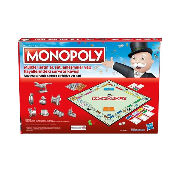 C1009 Hasbro Gaming - Monopoly +8 yaş - Resim 5