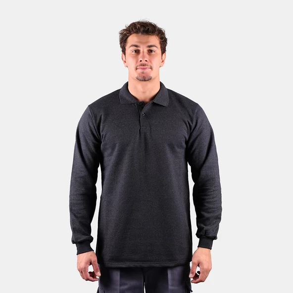 Samteks İki İplik Polo Yaka Sweat - 9