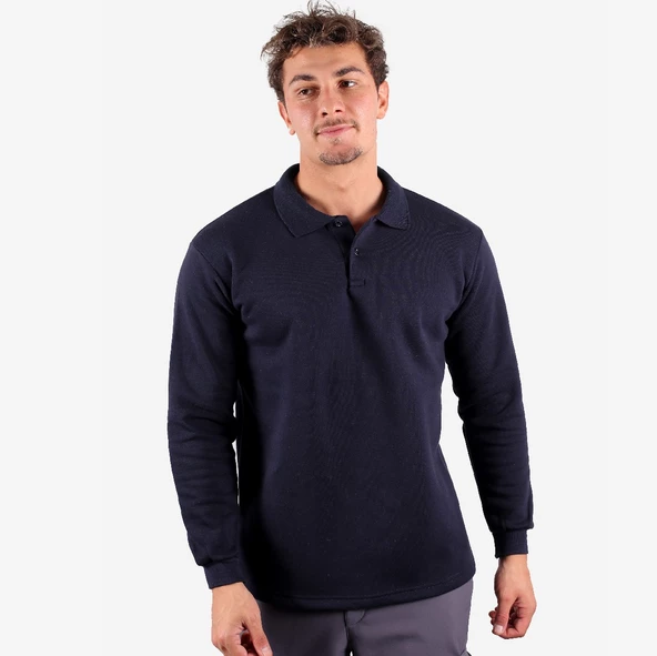 Samteks İki İplik Polo Yaka Sweat - 10