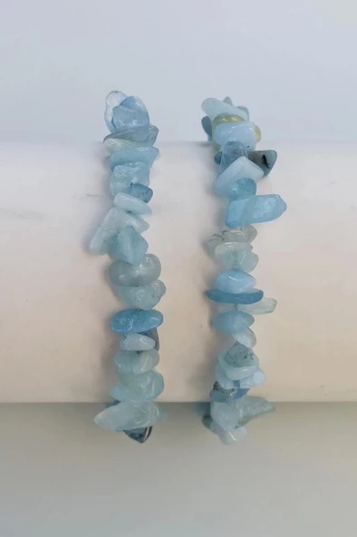 Akuamarin Bileklik Kırıktaş 649-1 - 2