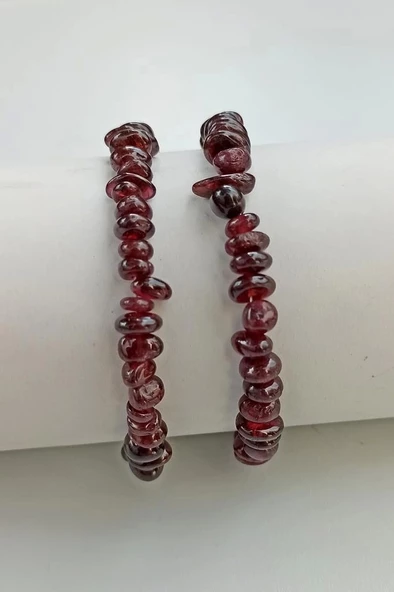 Lal Garnet Bileklik Kırıktaş 411-2 - 2