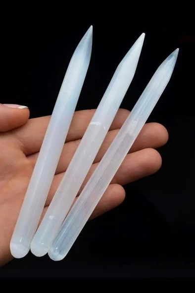 Beyaz Selenit Kalem Masaj Çubuğu - 2