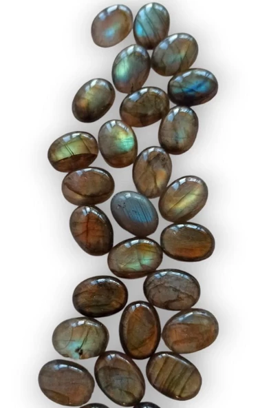 Işıltılı Labradorit Kabaşon Yüzük Taşı 448-2 - Resim 2