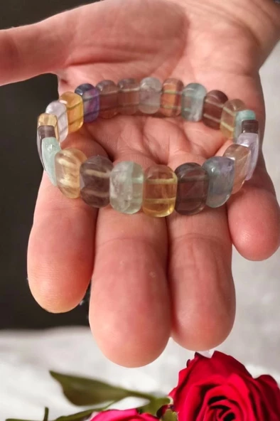 Renkli Florit Bileklik Elastik Yapılı 324-1 - 5