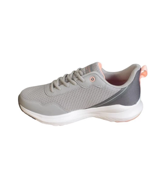 KİNETİX Kadın Gri Beyaz Sneaker Fileli Spor Yürüyüş Ayakkabısı - 8
