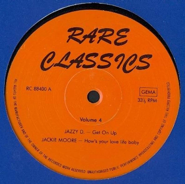 Rare Classics - Volume 4 Disco Funk / Soul Vinly Plak alithestereo