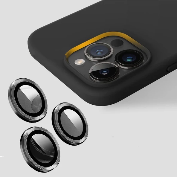 iPhone 15 Pro Kılıf Kamera Lensli Lansman Silikon Kapak - 4