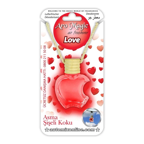 AUTOMİX AROMAGİC ASMA ŞİŞE KOKU LOVE