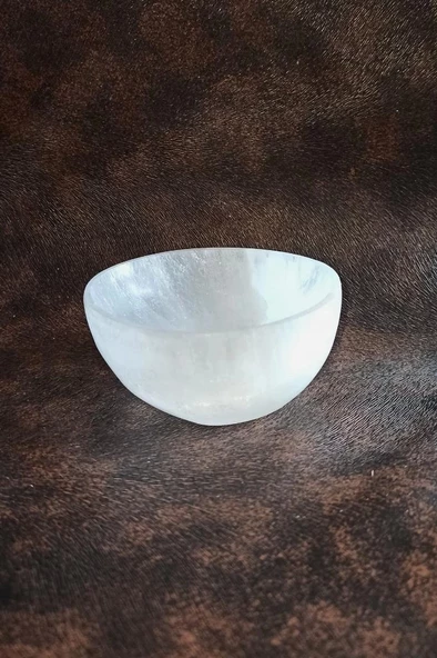 Enerji Çanağı Beyaz Selenit Küçük Kase 8cm