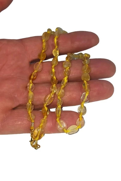 Amorf Kesim Sitrin Kolye 421-4 - 3