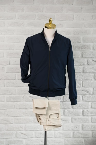 Advante Yandan Cepli Beli Lastikli Regular Fit Çift Taraflı Baharlık Mont - 5