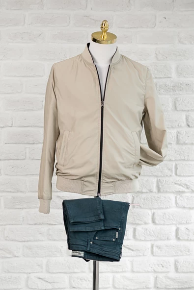 Advante Yandan Cepli Beli Lastikli Regular Fit Çift Taraflı Baharlık Mont - 10