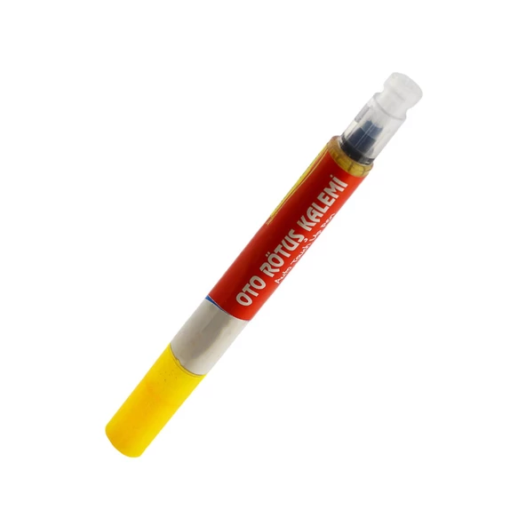 Oto Rötuş Kalemi 5 ML Araç Kaporta Tampon Çizik Giderici Fırça Yenileme Metalik Sarı Renk Boya - 2