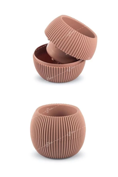 1 Adet 0.15 Litre Mercan No:1 Kaktüs Sukulent Saksısı Plastik Saksı 88x68mm - 5